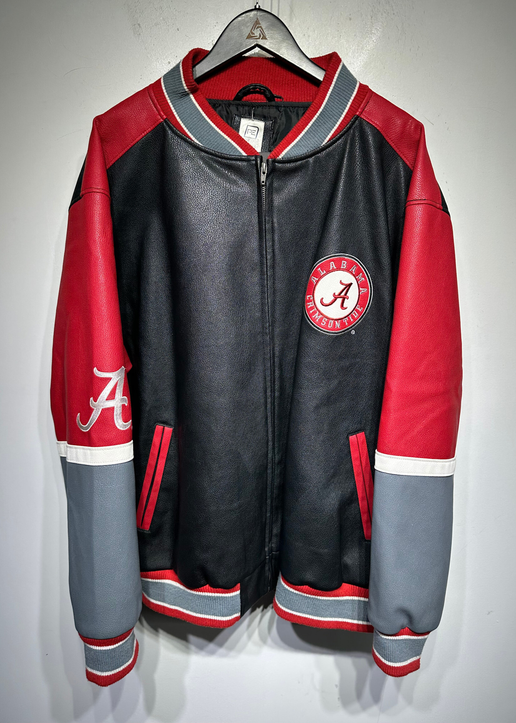 Alabama Crimson Tide Varsity Leather Jacket 2XL
