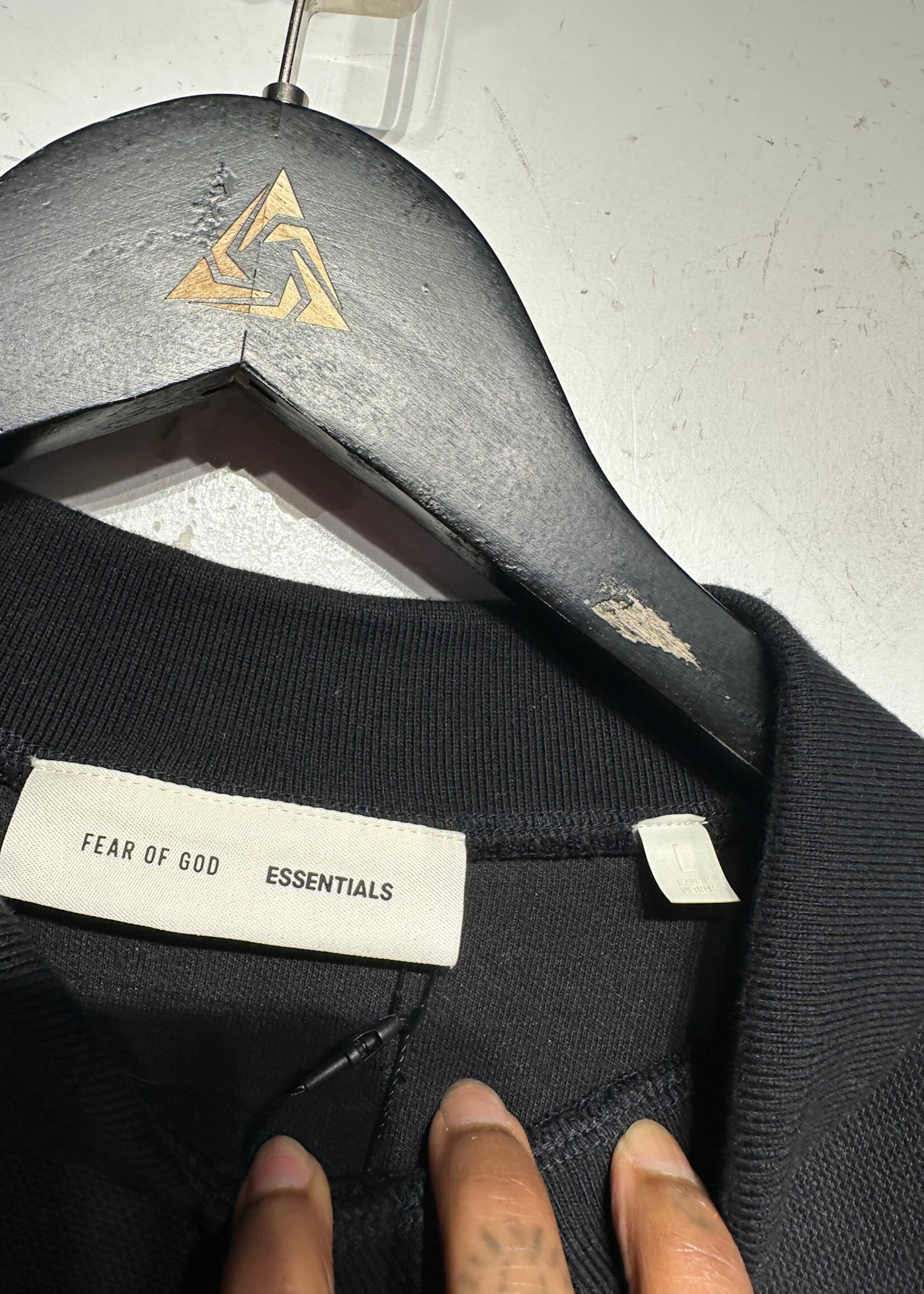 FOG Essentials Black Collared Polo L