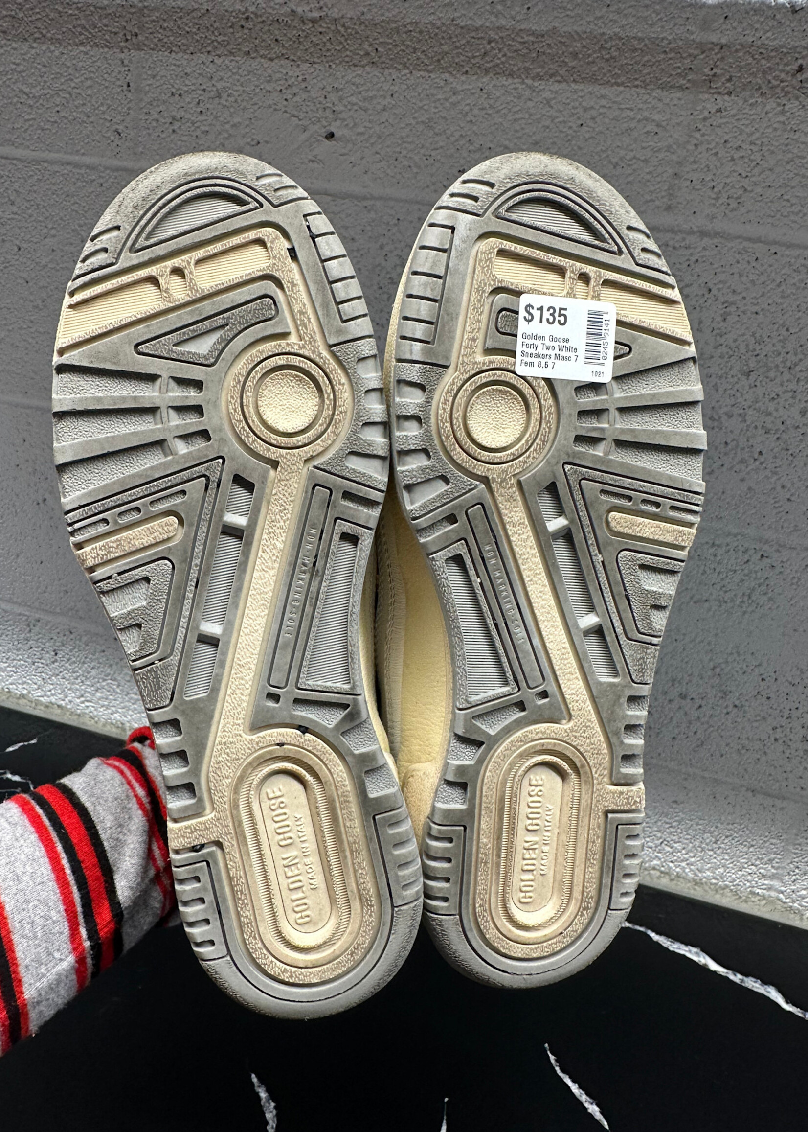 Golden Goose Forty Two White Sneakers Masc 7 Fem 8.5