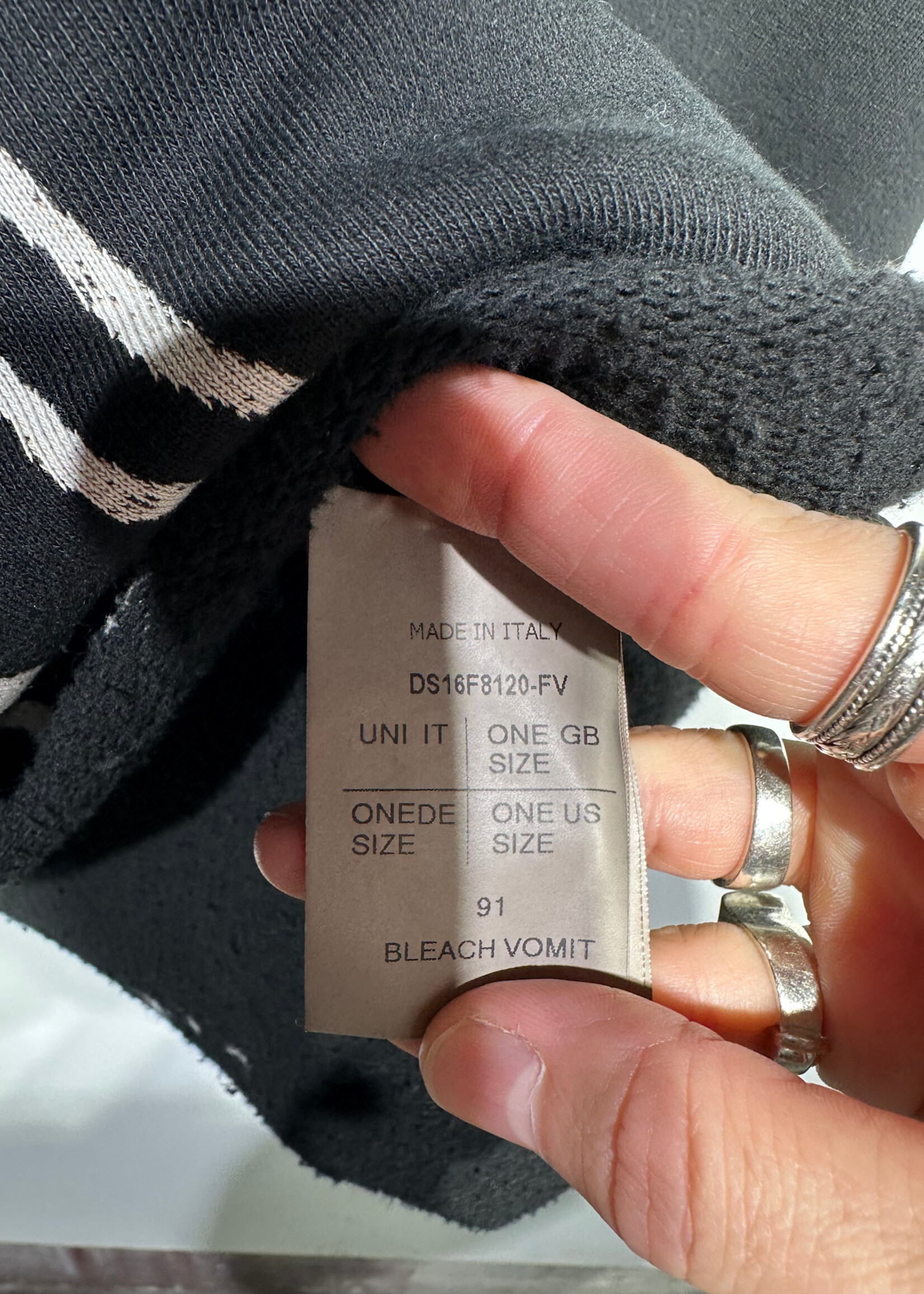 Drkshdw Rick Owens 'Bleach Vomit' Tank OS/XL