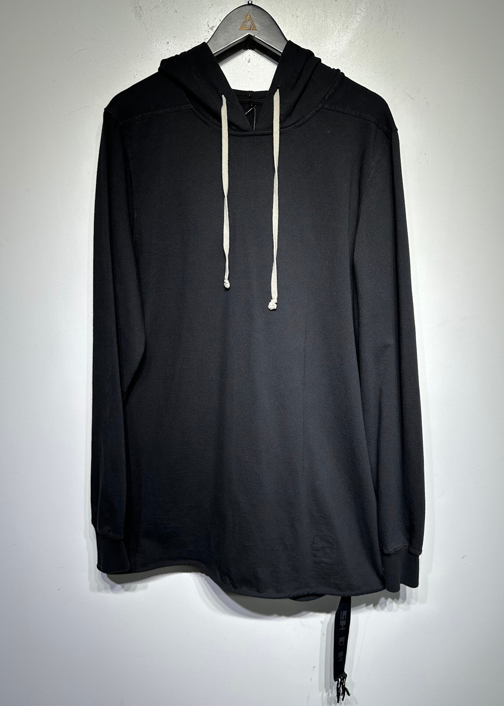 Drkshdw Rick Owens Black Long Hoodie L