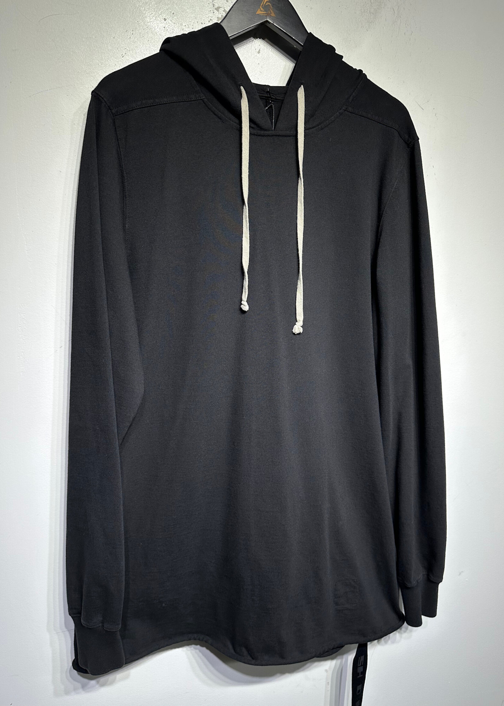 Drkshdw Rick Owens Black Long Hoodie L