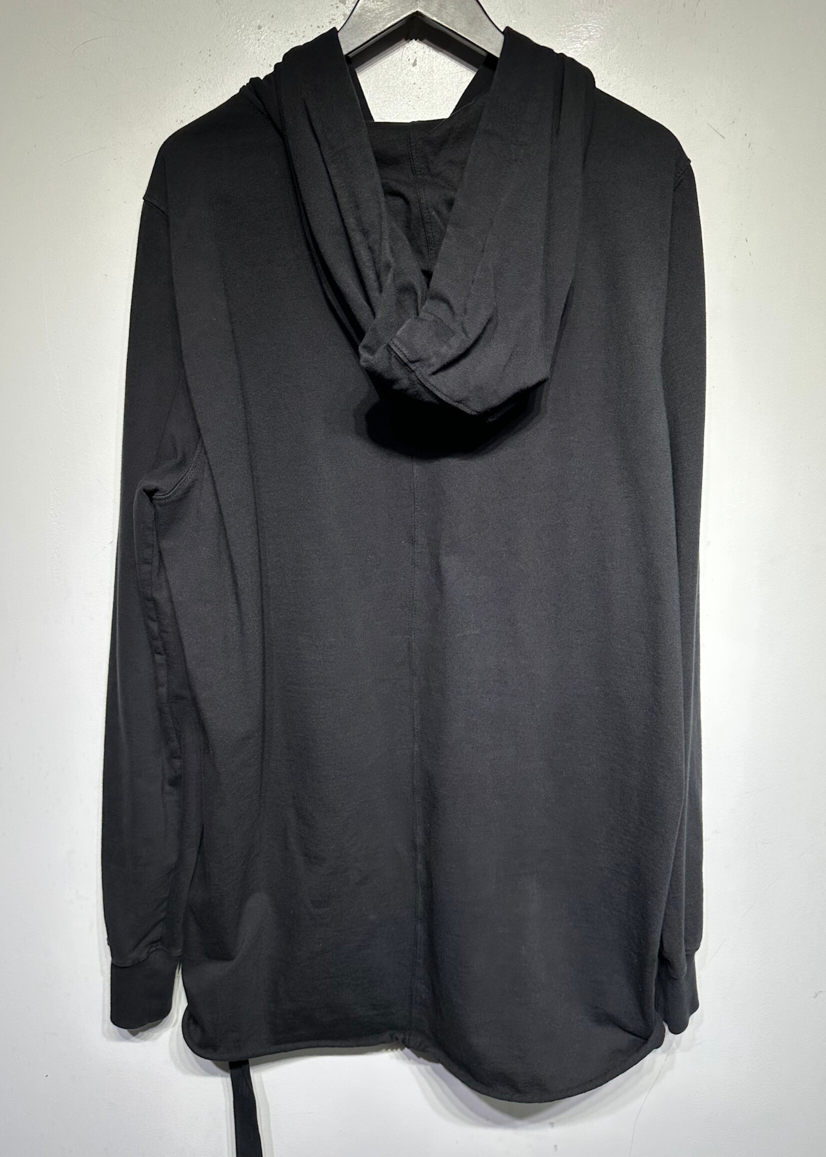Drkshdw Rick Owens Black Long Hoodie L