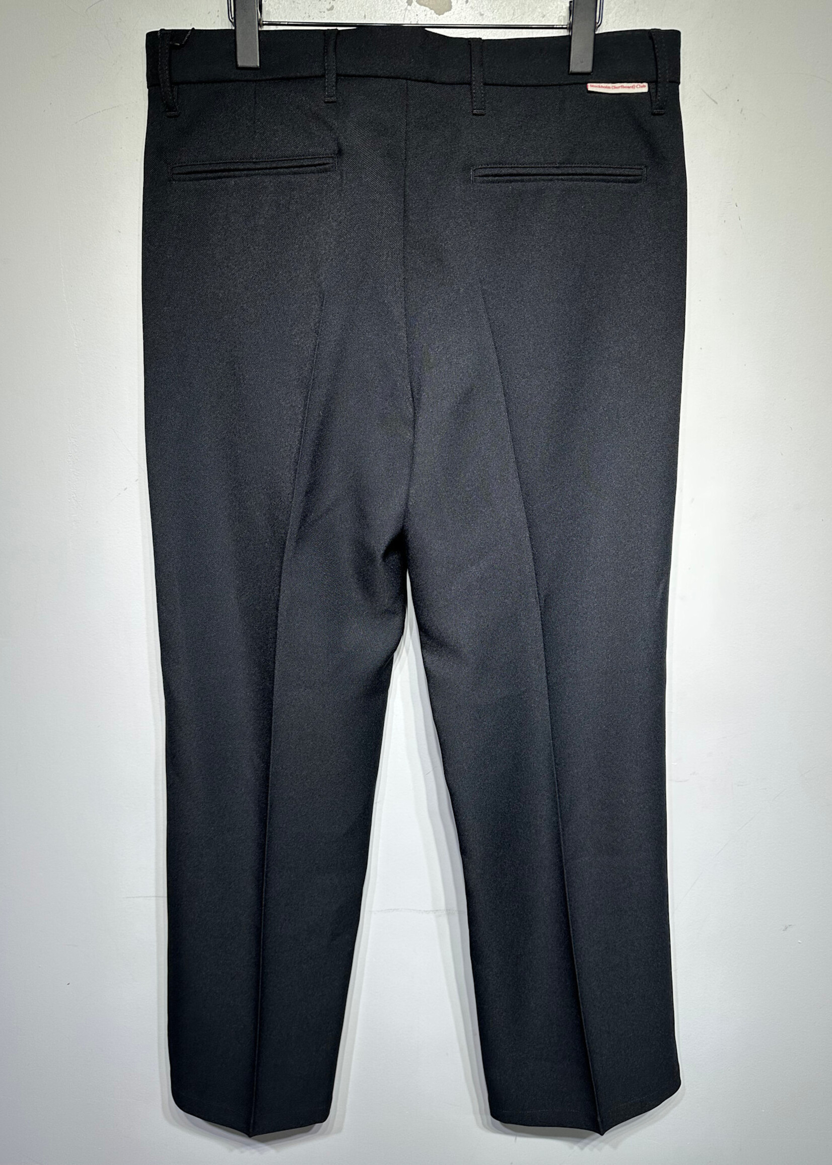 Stockholm Surfboard Club Black Single Pleat Trousers Masc 36
