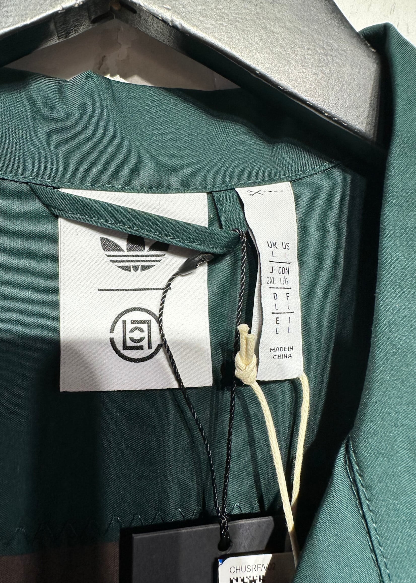 NWT Adidas x Clot Green B/U L
