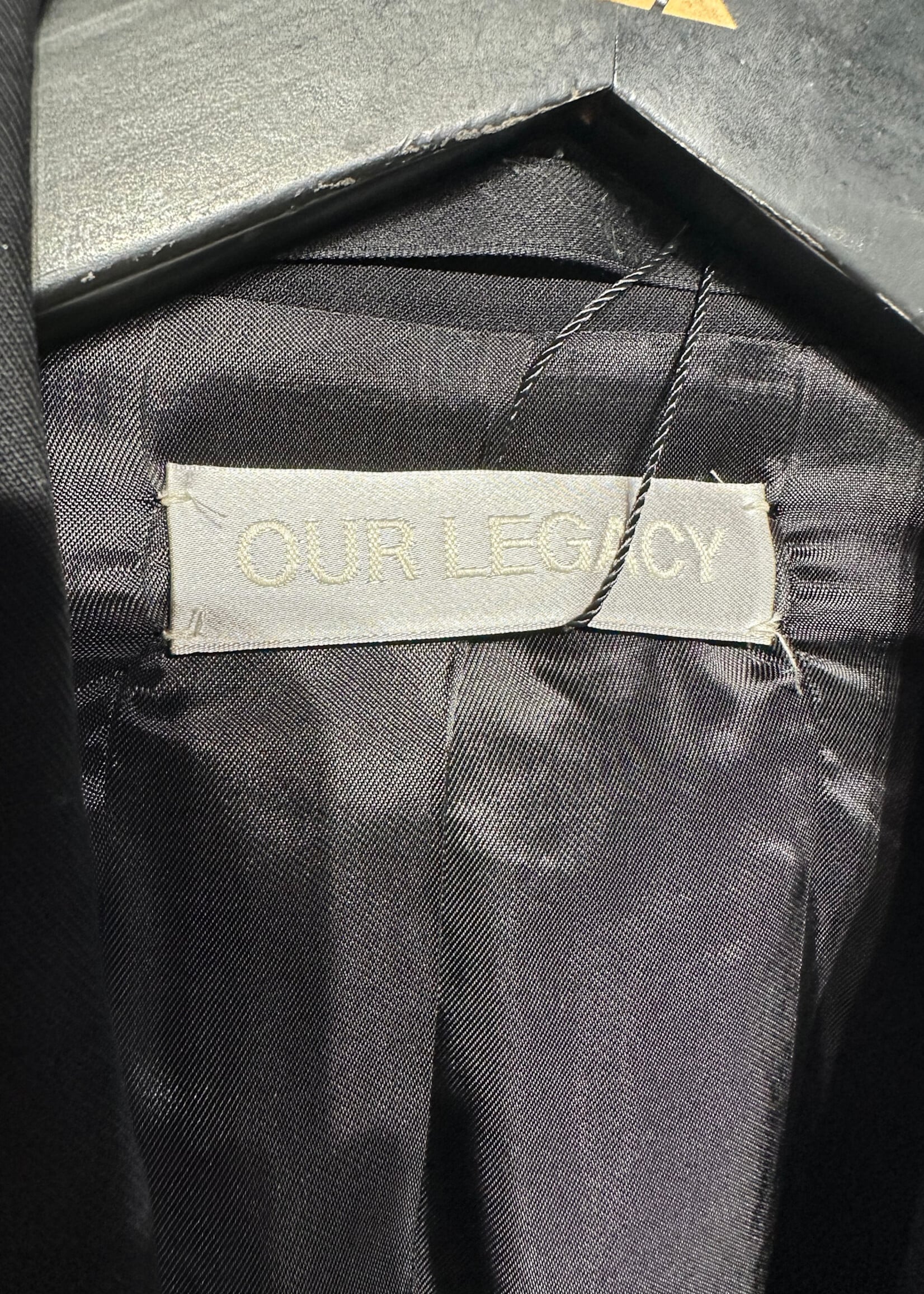 Our Legacy Black Double Breasted Blazer Masc L