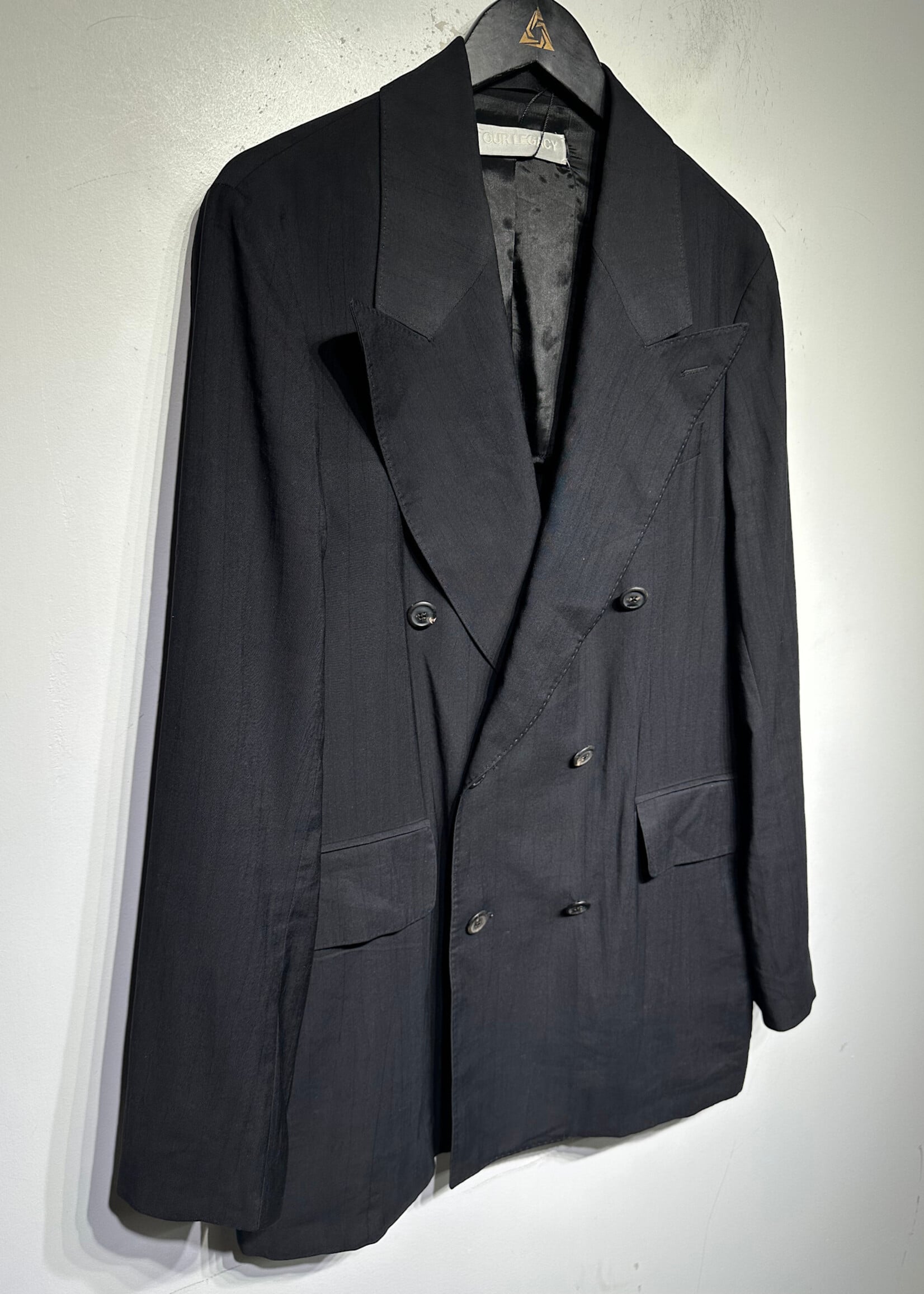 Our Legacy Black Double Breasted Blazer Masc L