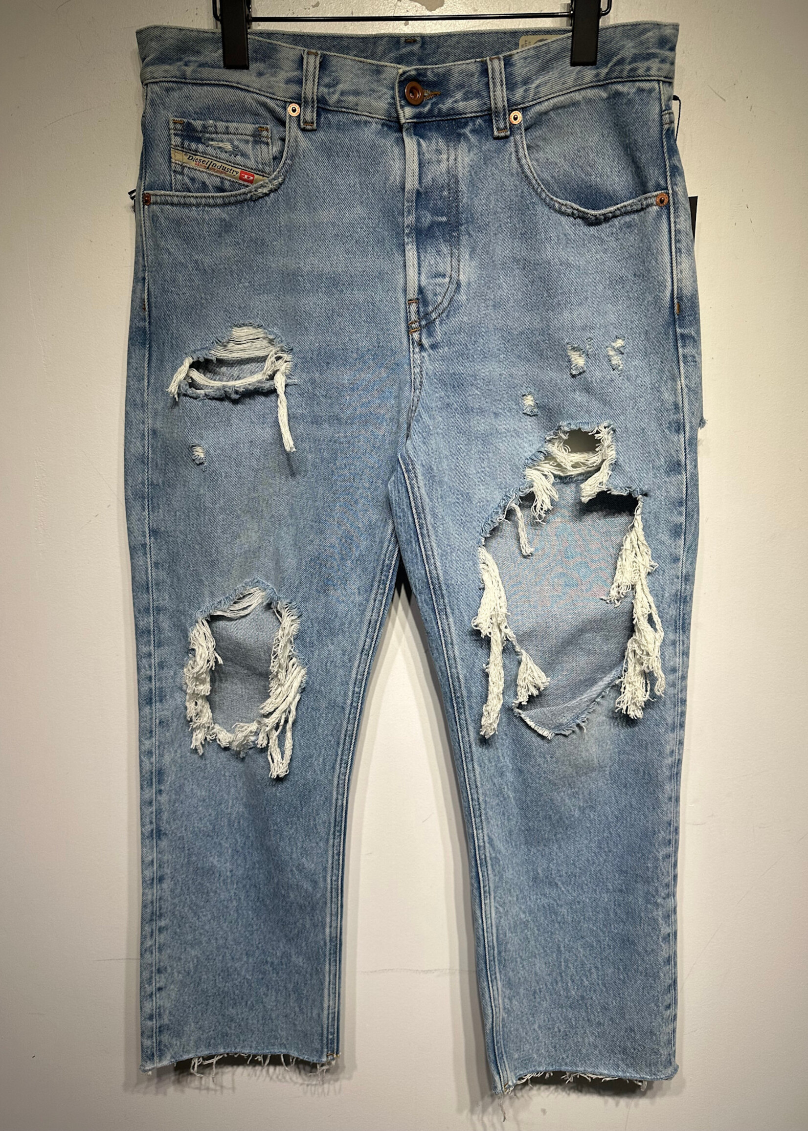 NWT Diesel Aryel Light Wash Wide Leg Jeans Fem 29