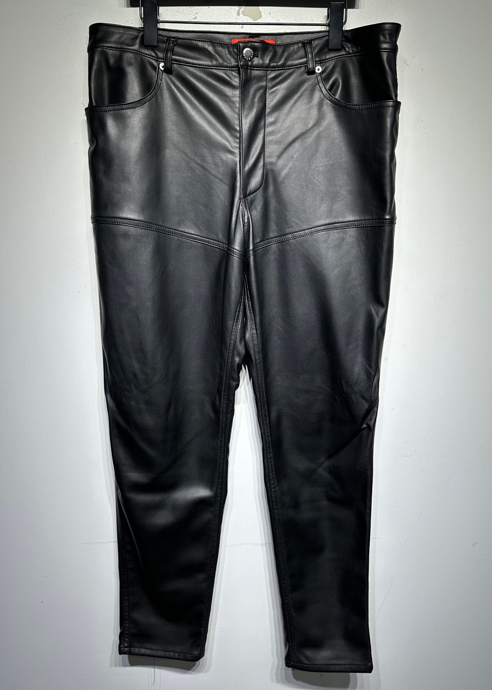 Eckhaus Latta Faux Leather Black Pants Masc 36