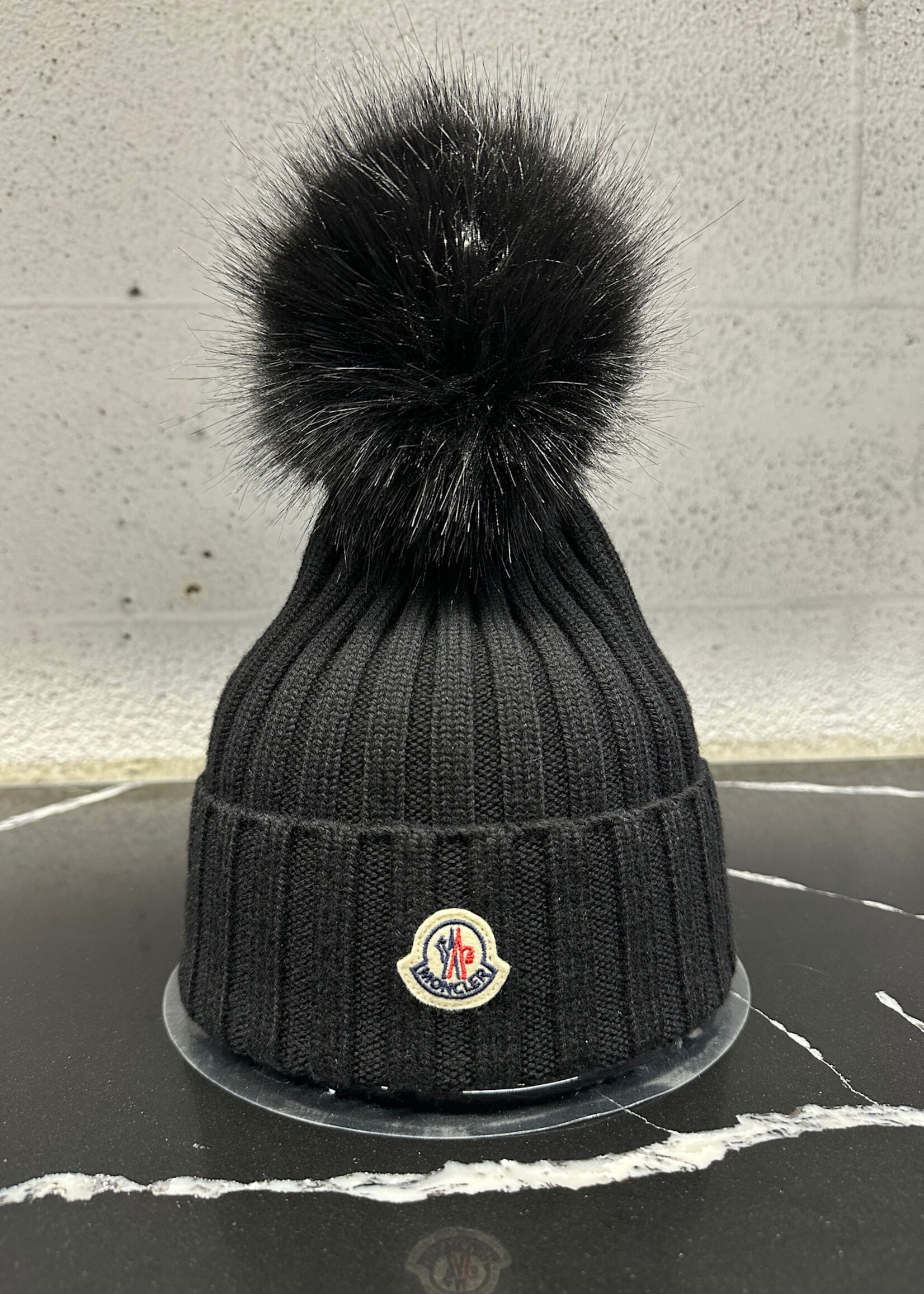 Moncler Black Pom Pom Beanie