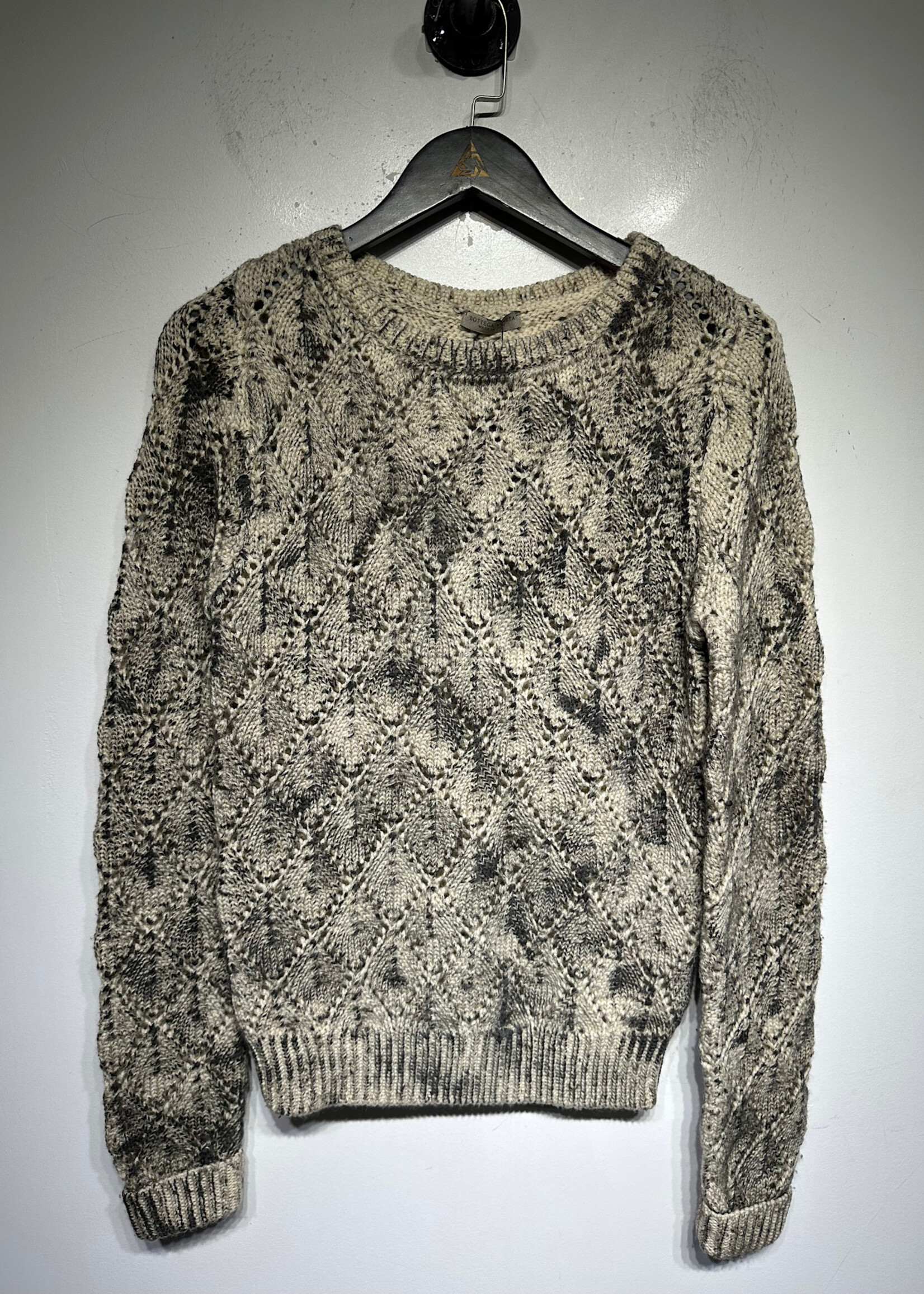 Bottega Veneta Tan/Black Knit Sweater 42/Fem M