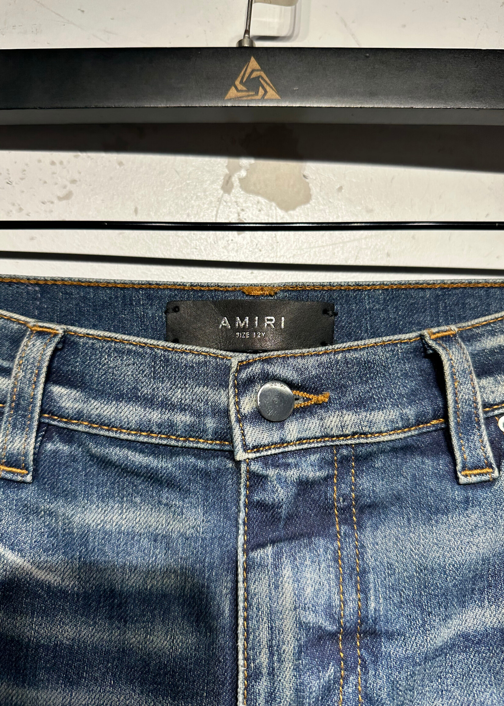Amiri Distressed Skinny Jeans 12Y As Is (24")