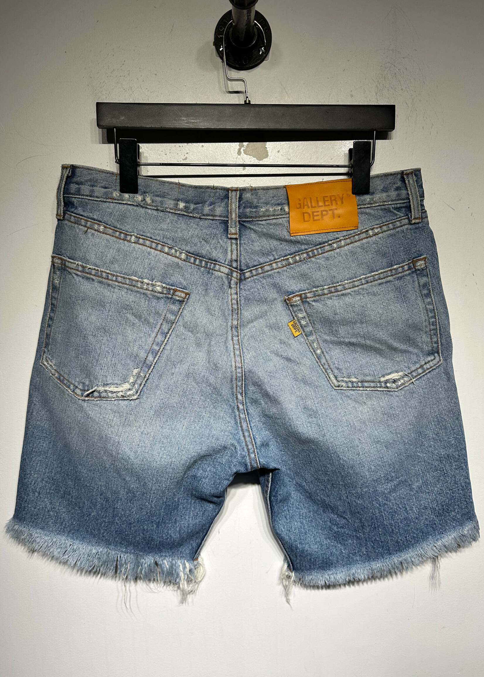 Gallery Dept Denim Distressed Shorts 33