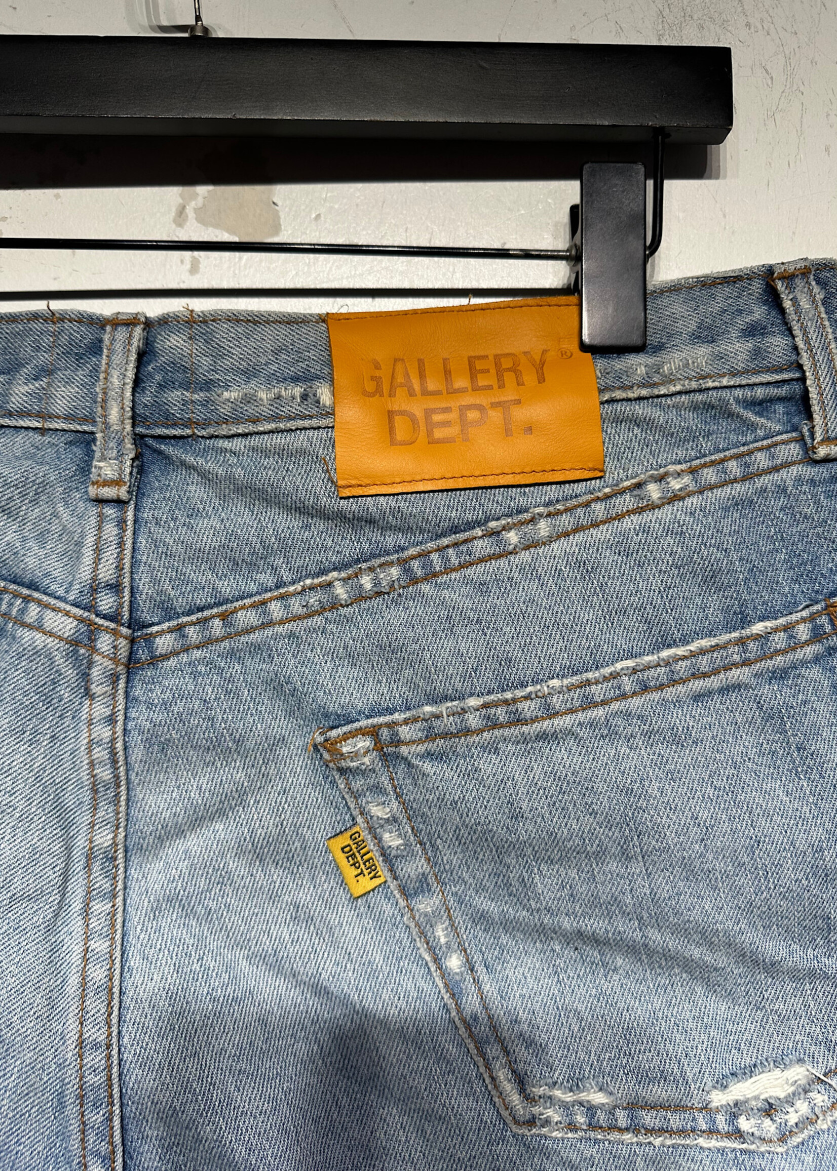 Gallery Dept Denim Distressed Shorts 33
