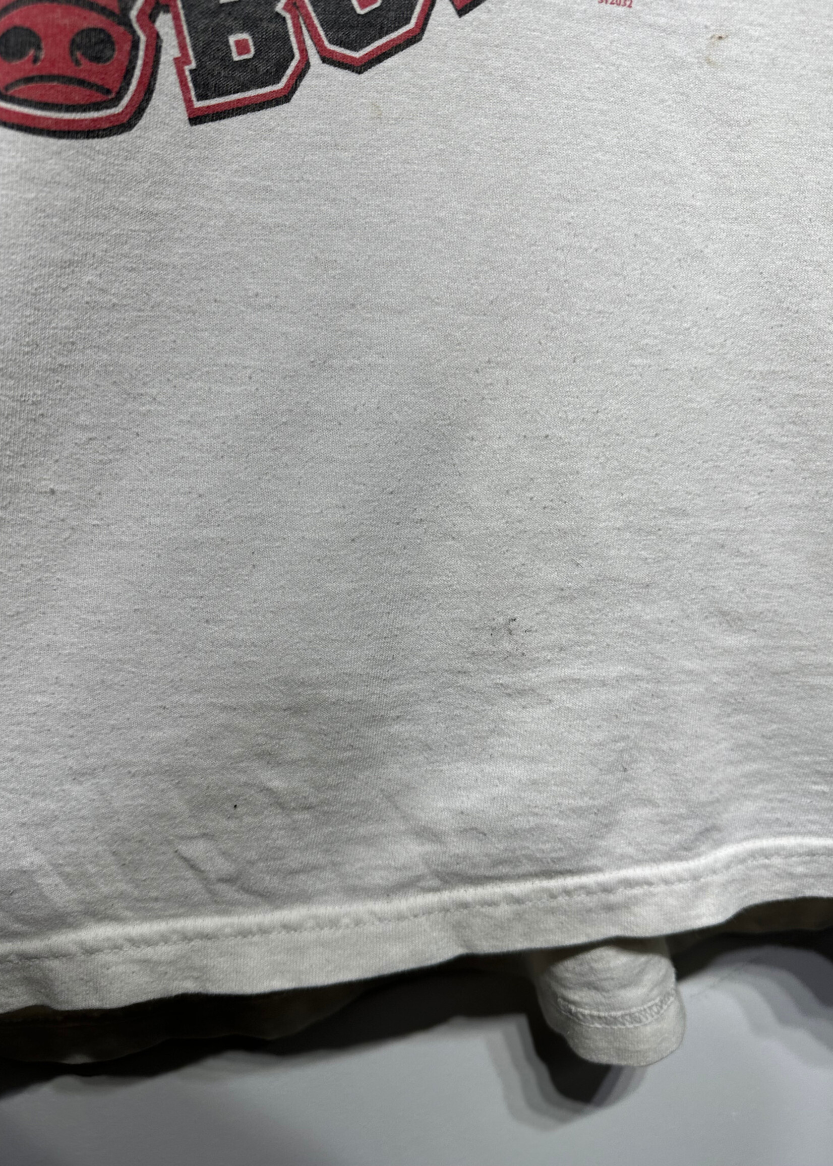 1997 Chicago Bulls White NBA Finals Tee Masc L AS IS