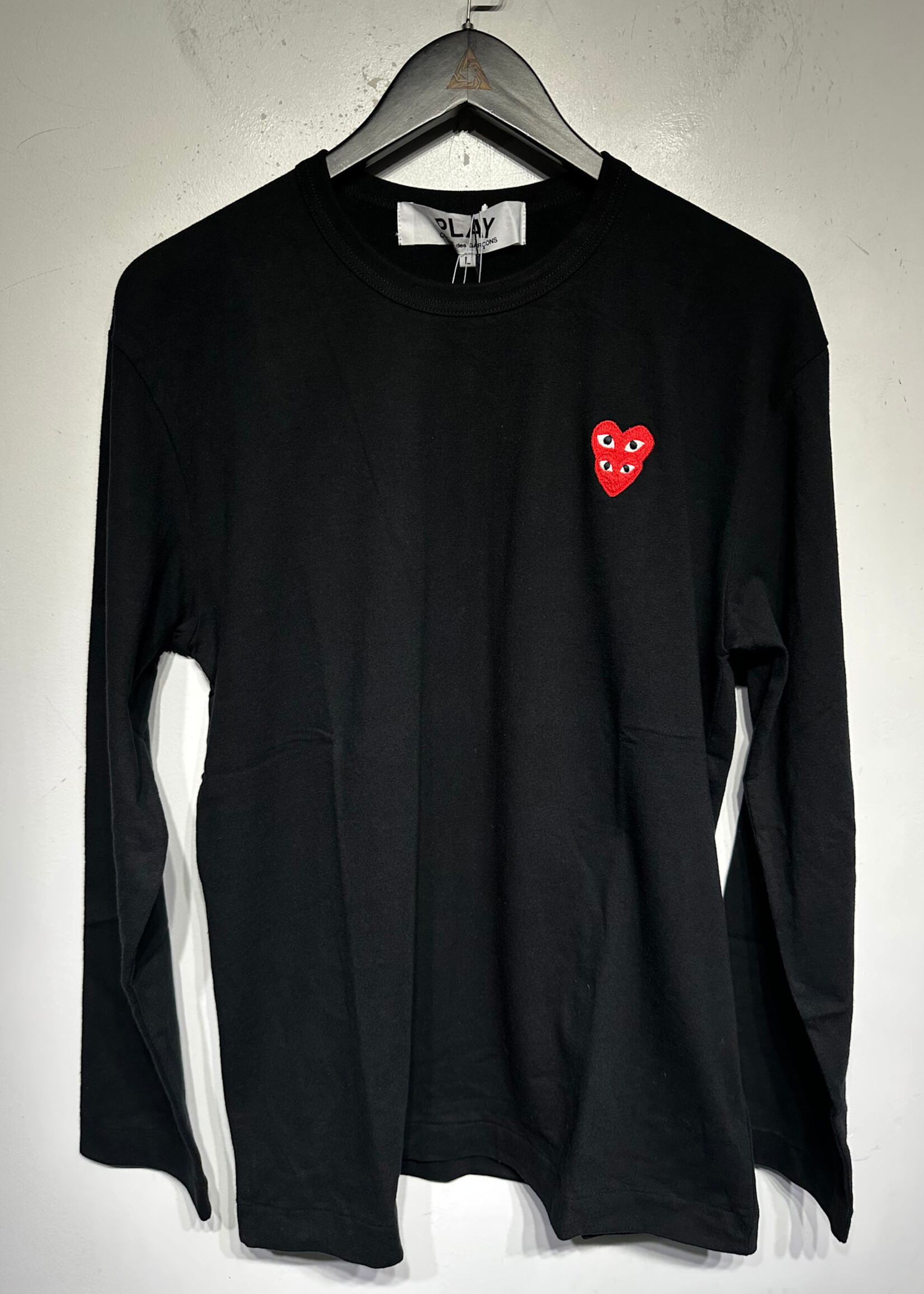 NWT CDG Play Black LS Masc L