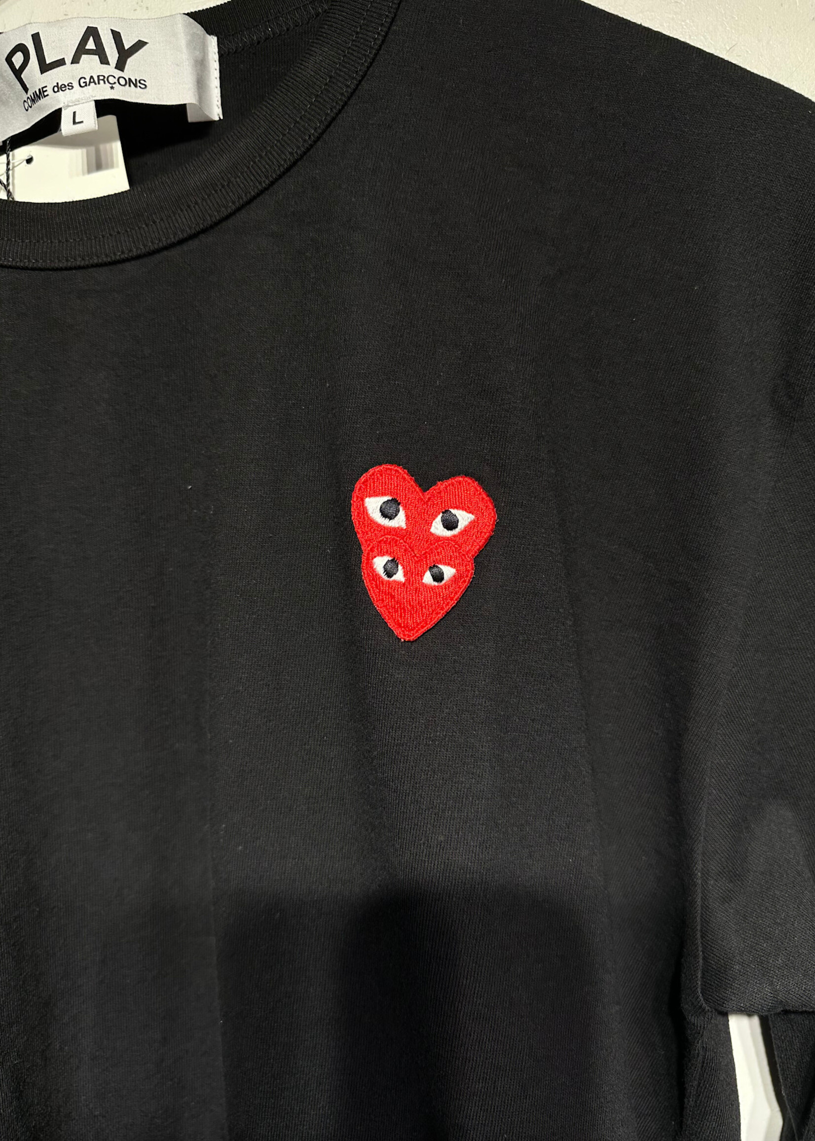 NWT CDG Play Black LS Masc L