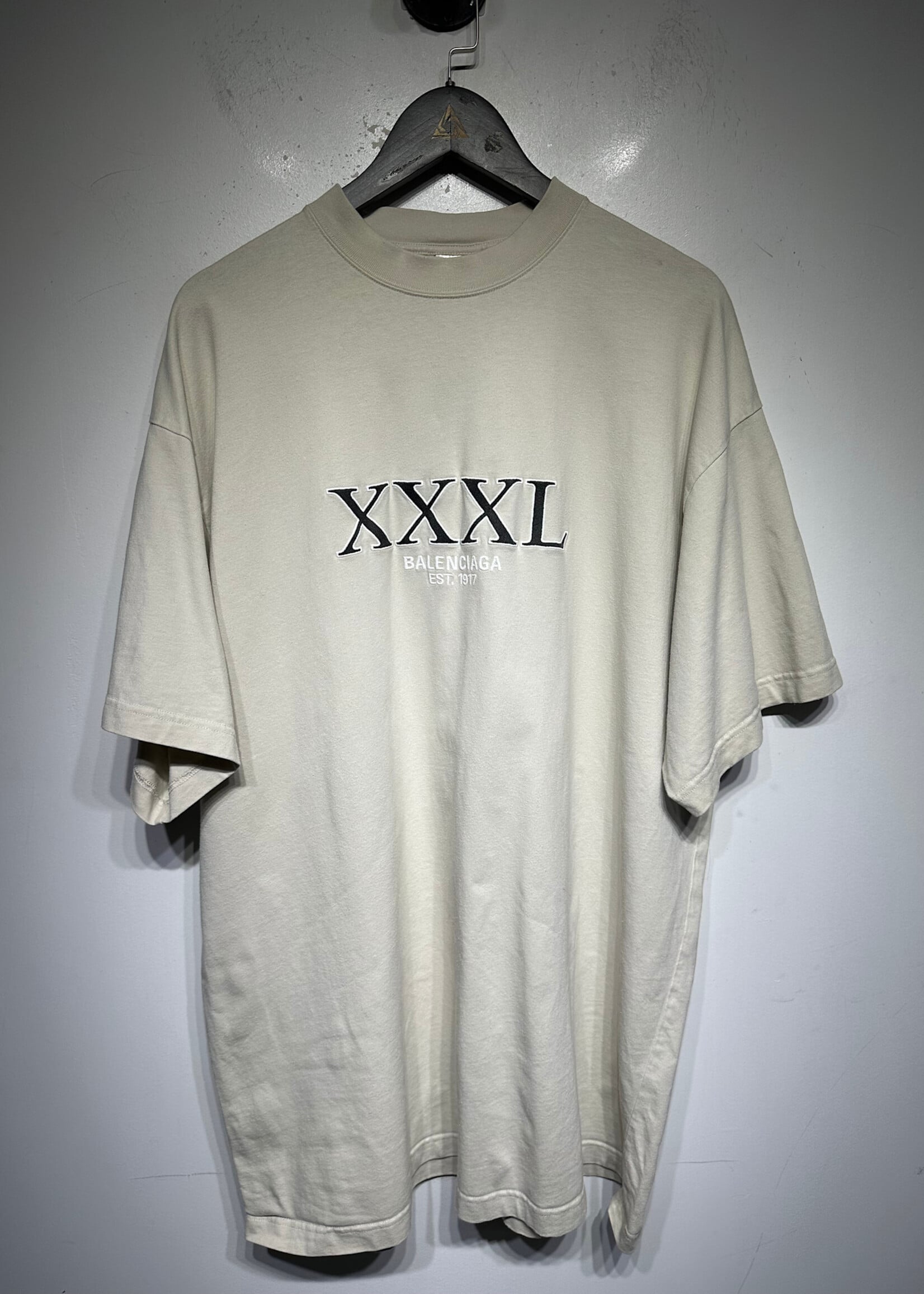 Balenciaga 'XXXL' Beige Tee S