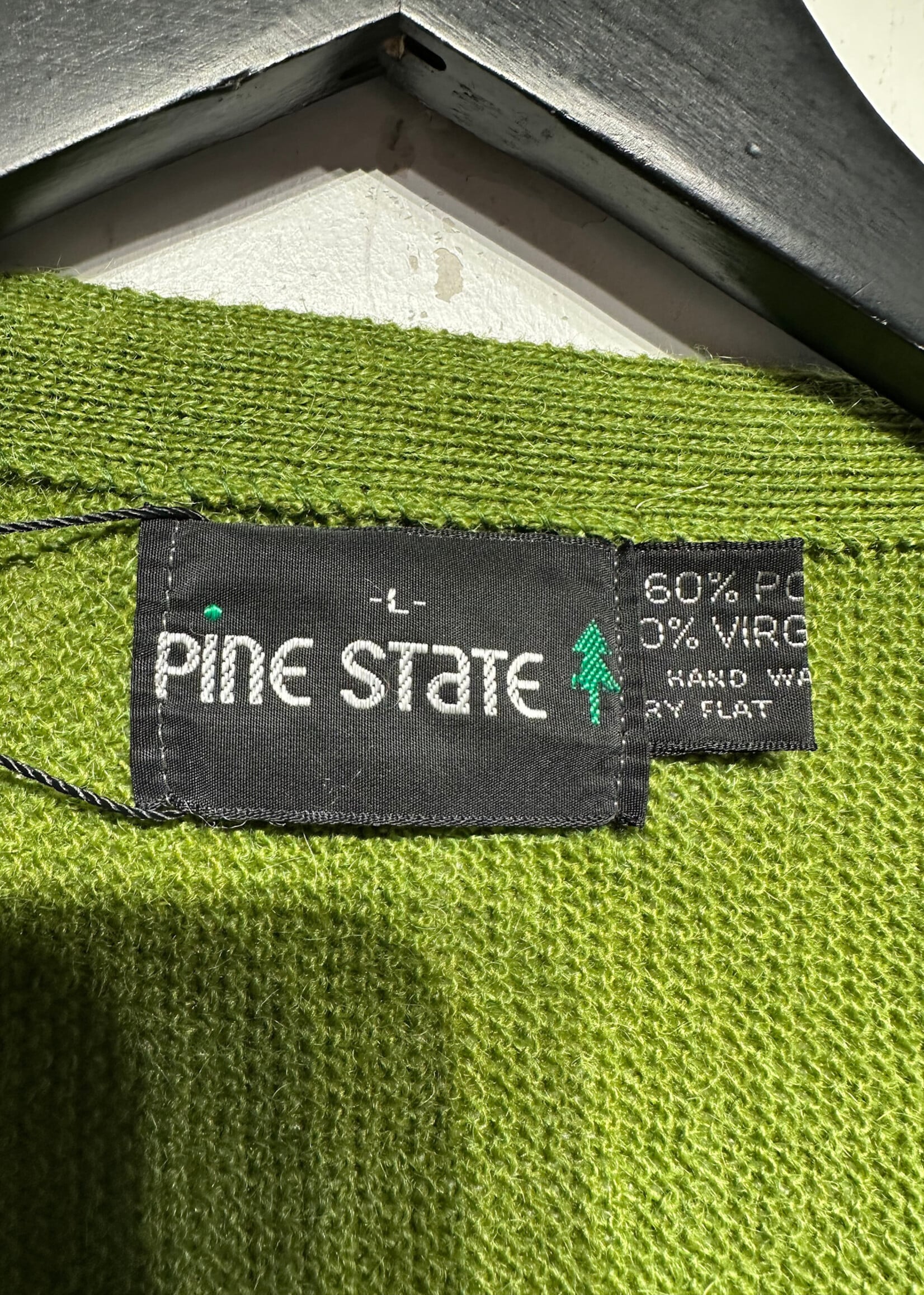 Pine State Green Vintage Knit Cardigan L
