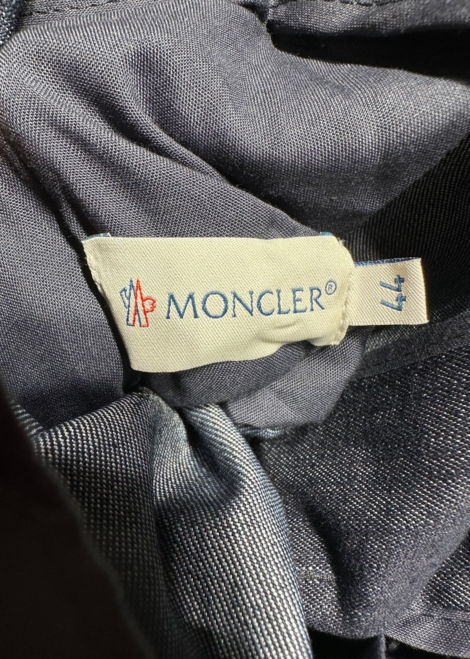 Moncler Denim Low Rise Straight Leg Pants 44/Fem 29