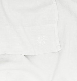 Hawkins New York Simple Linen Sheets, King, White
