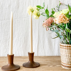 Lostine Trumpet Candle Holder - Walnut