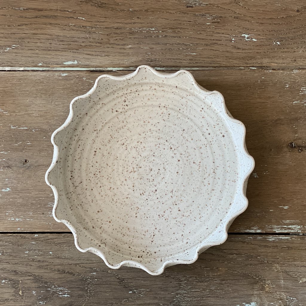 RV Pottery Pie Plate, Custom 2", - Dalmation