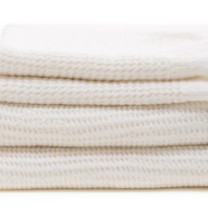 House No. 23 Ella Waffle Hand Towel - White