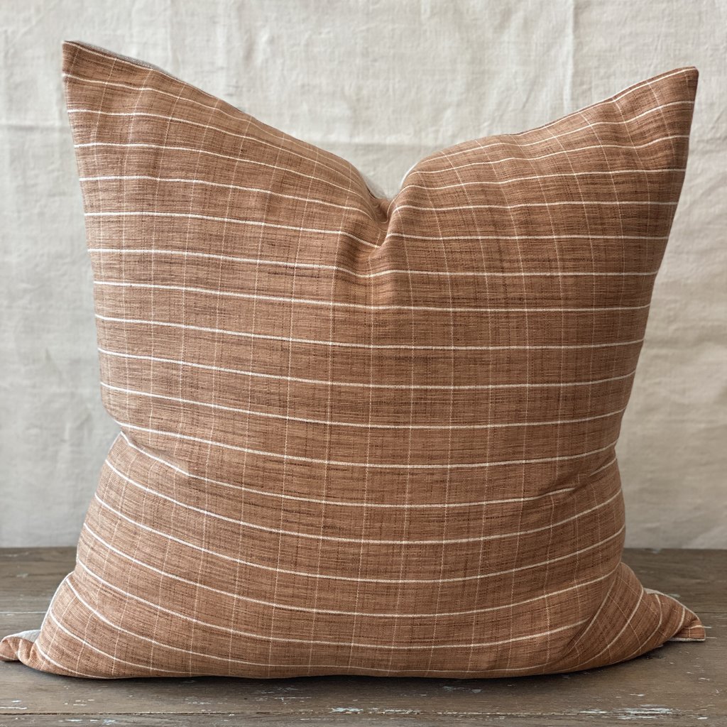 La Jolla Pillow, 24" x 24" - Terracotta Rust