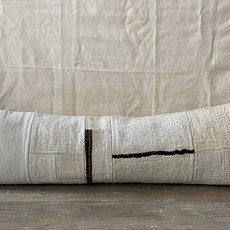 Hemp Kilim Bolster Pillow 16" x 46" - Natural