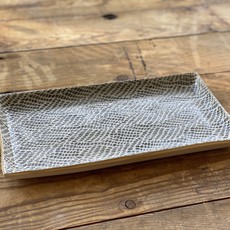 Stacking Rec Platter, Small - Braid Charcoal