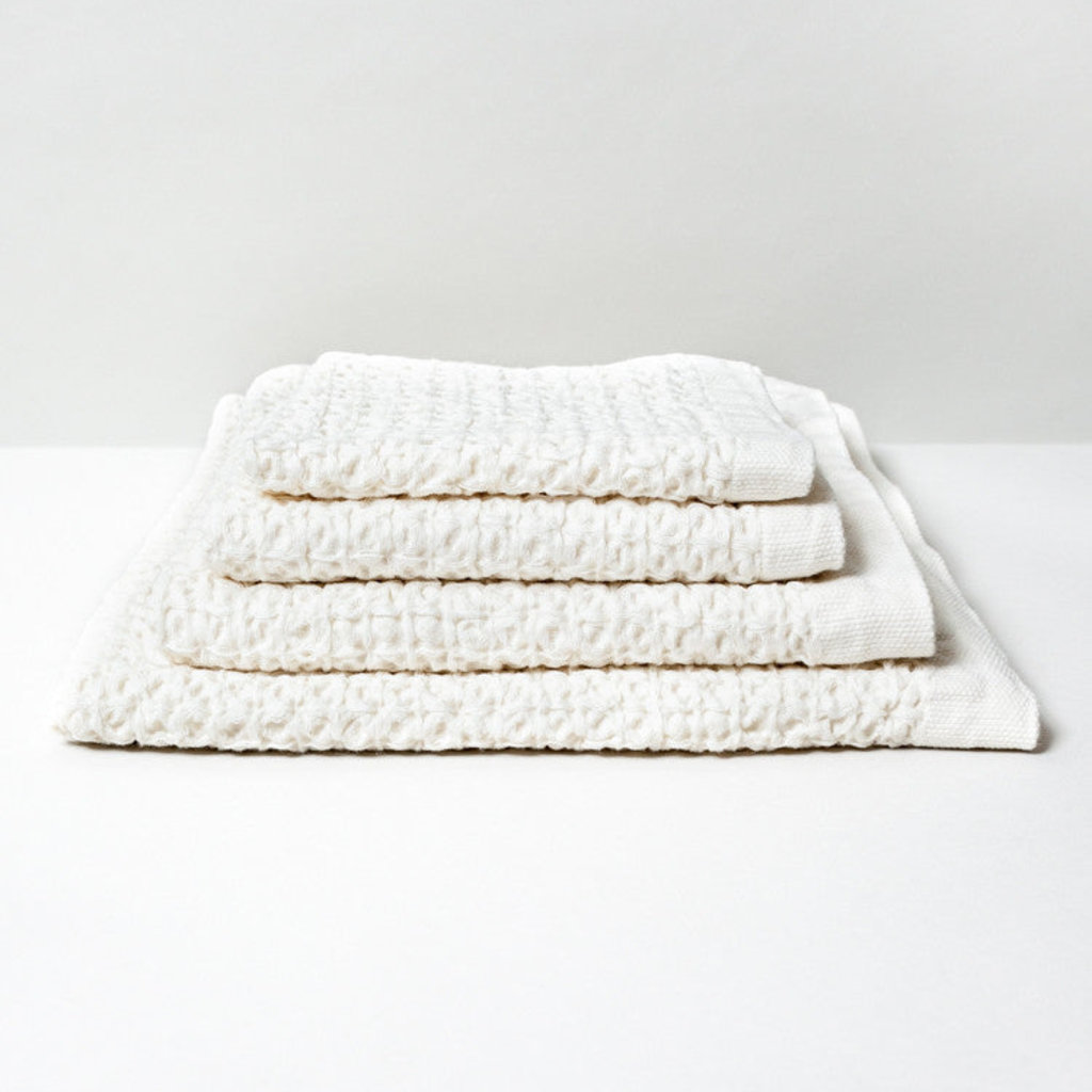 KONTEX Kontex Lattice Linen Hand Towel - Ivory