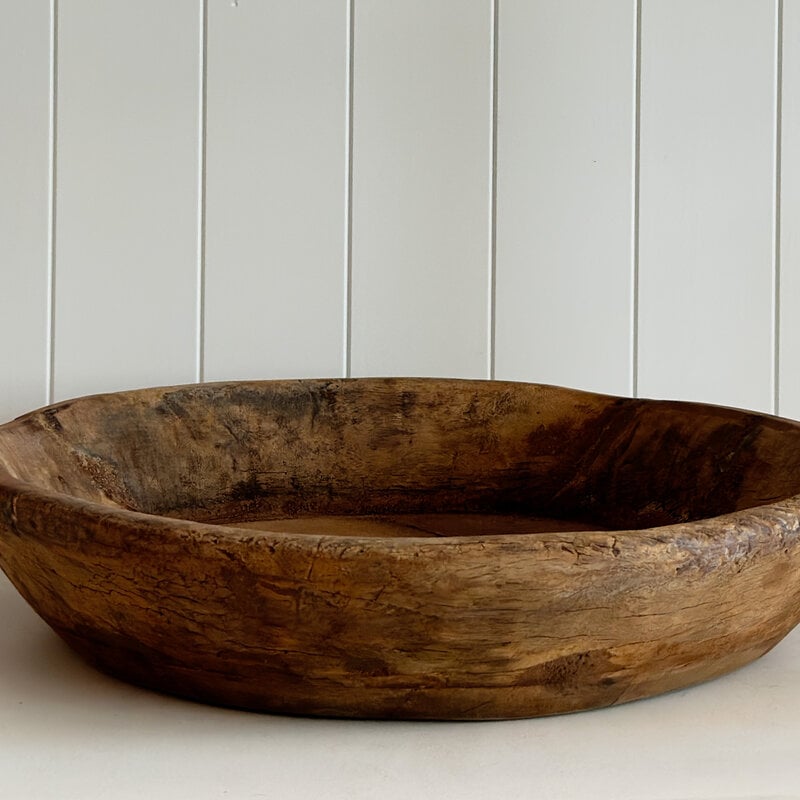 Large Wooden Teak Bowl