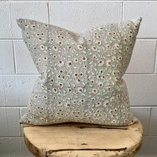 Filling Spaces Kundan Pillow, 22" x 22" - Stone
