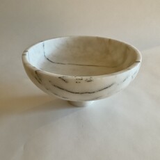 HAAND Craft Marble Pedestal Bowl, Large