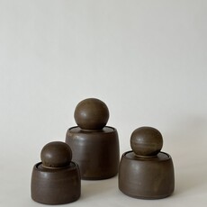 MH Ceramic Studio Stash Pot- Olive Green, Small