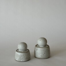 MH Ceramic Studio Stash Pot- Alabaster White, Small