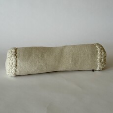 Treko Bolster Pillow- White Chain, 6" x 19"