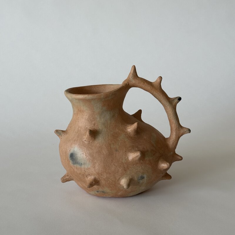 Oaxacan Clay Spiked Pitcher
