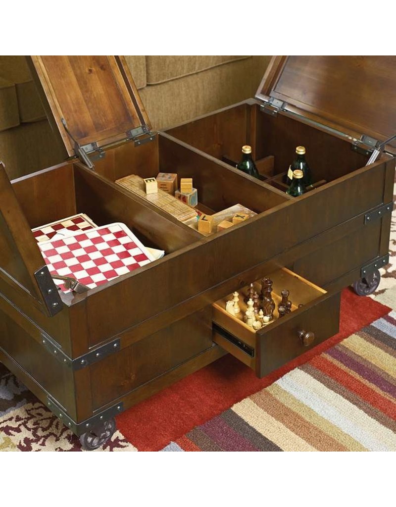 Hammary Hidden Treasures Trunk Cocktail W Storage 090 394 Furnish This