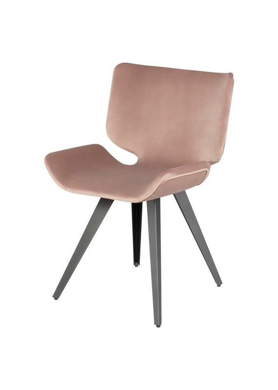 Nuevo Nuevo | Astra Dining Chair (Blush/Titanium)
