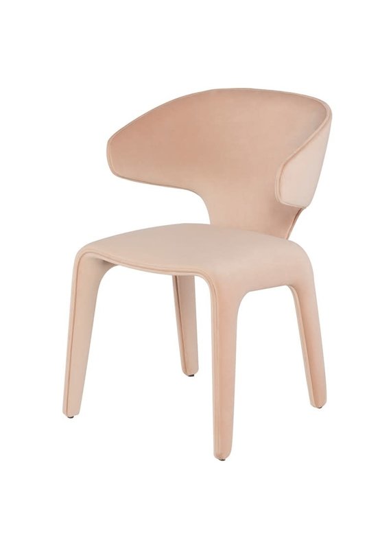Nuevo Nuevo | Bandi Dining Chair (Peach Velour)