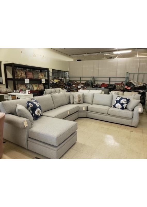 Stone & Leigh Stone & Leigh | 4pc Left Arm Chaise Veronica Sectional (Turbo Ash)
