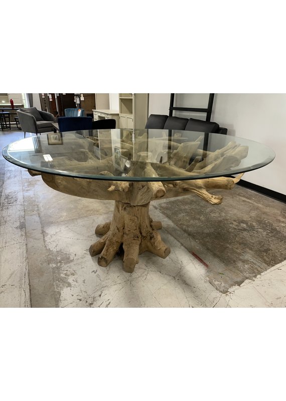 Pasha Furniture | 60" Round Teak Root Ball Table (Natural)