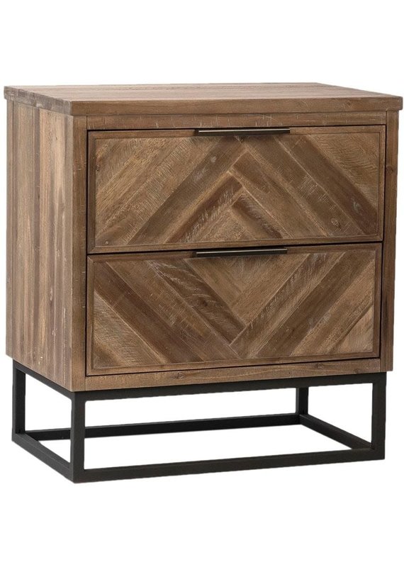 Dovetail Dovetail | Holbrook Nightstand (Antique Medium Brown)