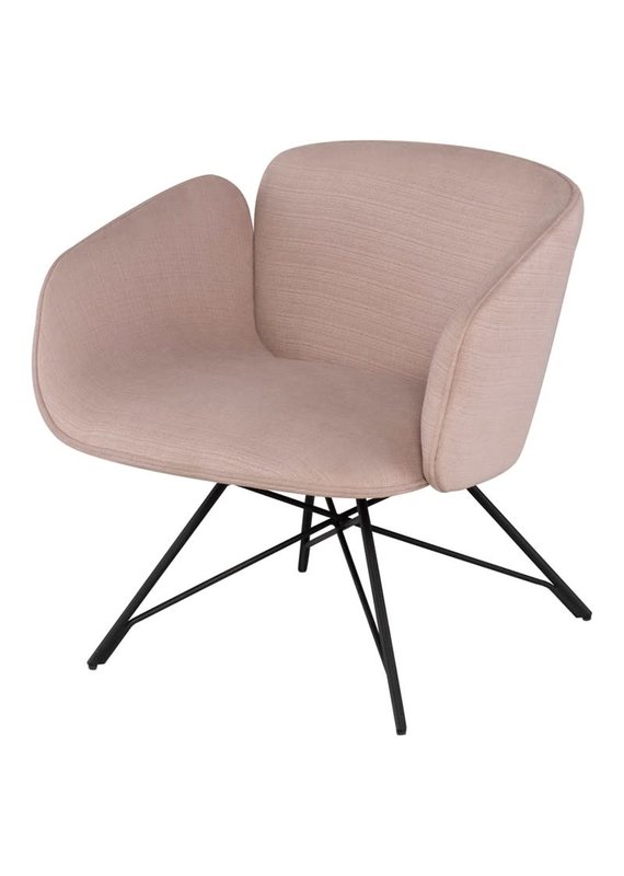 Nuevo Nuevo | Doppio Swivel Occasional Chair (Mauve-Black)