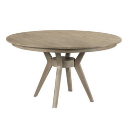 Kincaid The Nook 54" Round Dining Table w/Modern Wooden Base (Heathered Oak)