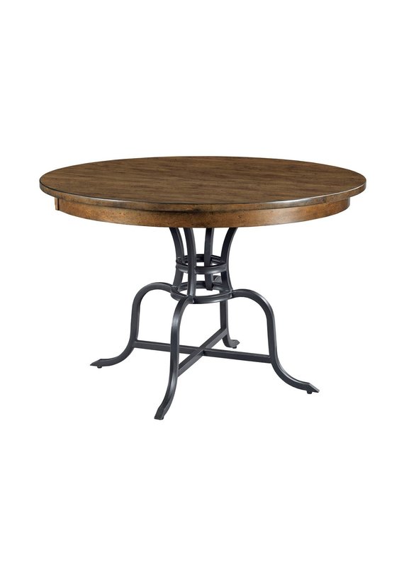 Kincaid The Nook (Hewned Maple) 44" Round Dining Table with Metal Base (664-44MP)