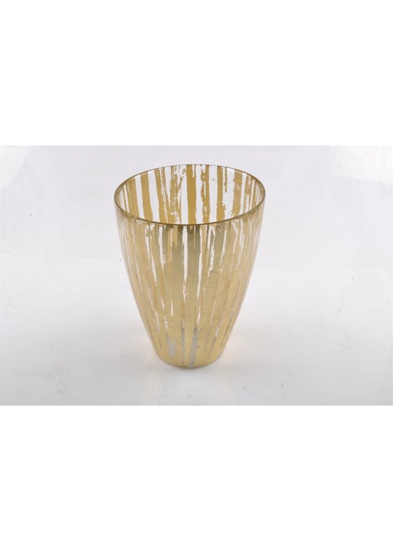 BIDK Home Lg. Gold Leaf Vase
