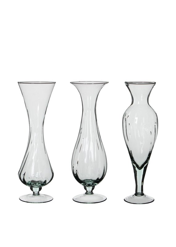 BIDK Home Helena Vase Transparent 3 Assorted